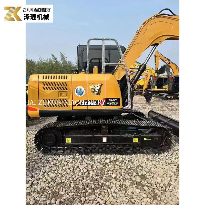60.7KW Sany SY95 掘削機 9トンの中古掘削機 クボタ V3800DI-T-E3B エンジン