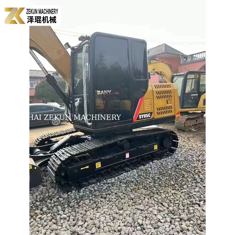 60.7KW Sany SY95 掘削機 9トンの中古掘削機 クボタ V3800DI-T-E3B エンジン