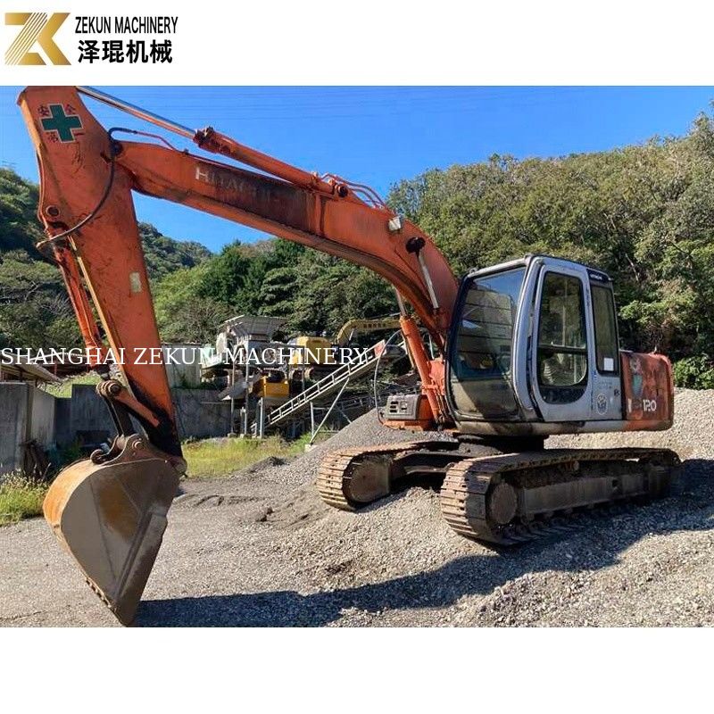 オリジナルカラー 12トンの使用済み ヒタチ EX 120 EX120-5 60.5Kw ISUZU エンジン