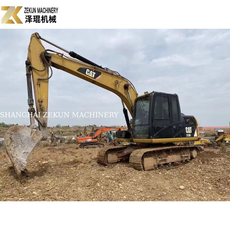 中古キャット313 掘削機 13 トン 道路建設設備 0.65m3 バケツ容量