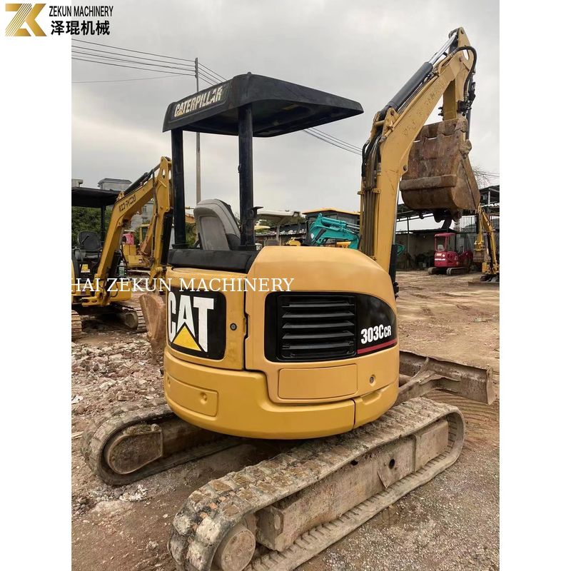 0.03M3 バケット容量 CAT303 CCR 303E あなたの要求のために使用されたミニ掘削機