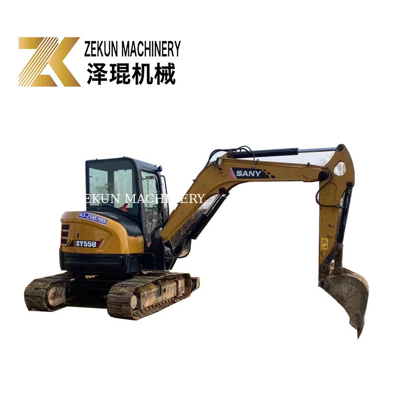 SANY SY55U 5.5T 他の水力ポンプ付きの中古ミニ掘削機 状態良好