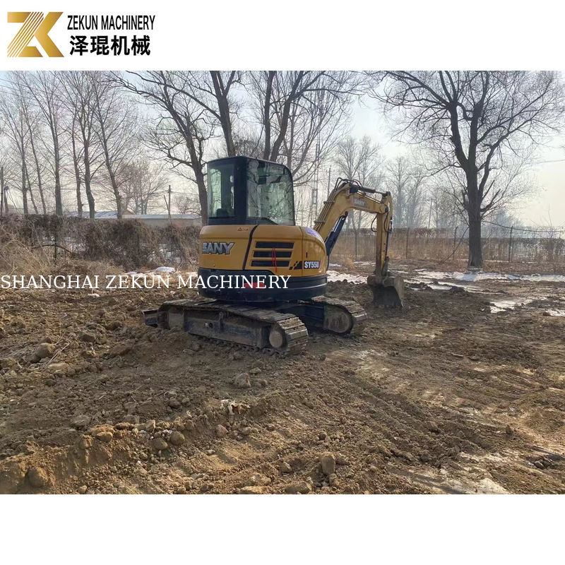 SANY SY55U 5.5T 他の水力ポンプ付きの中古ミニ掘削機 状態良好