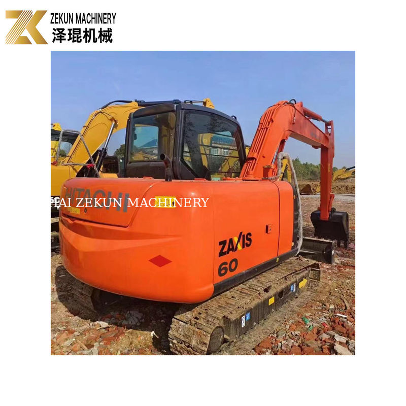 HITACHI ZX 60 6トンのミニ中古液圧掘削機 0.22 m3 バケット容量