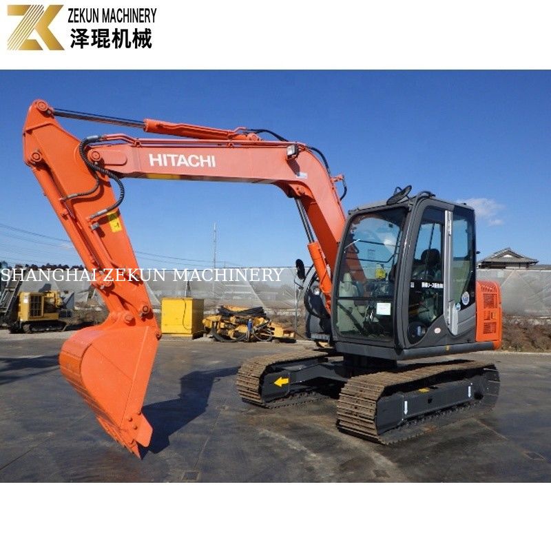 7トンのHitachi Zaxis 70 クローラー掘削機 ZX70 0.3m3 バケット容量 2018年に使用