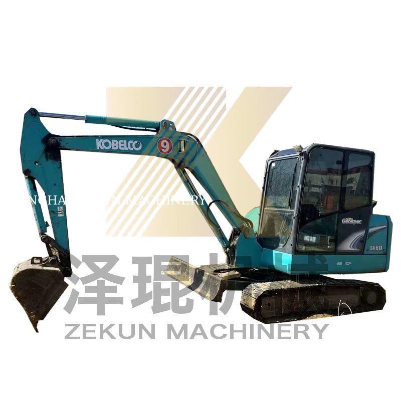 良い状態で使用されている Kobelco SK60-3/5/8/10 ミニ掘削機 6 トン 35.5KWのパワー