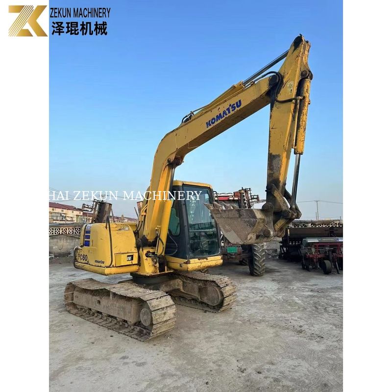 中古 日本 コマツー PC60-7 掘削機 6トン オリジナルカラー KOMATSU エンジン