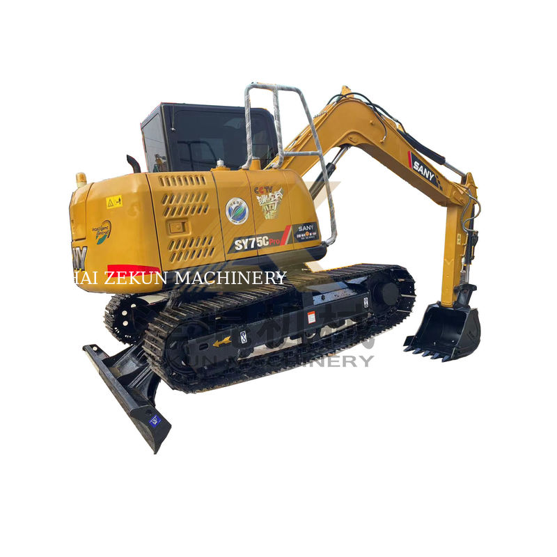 7500 KG Sany SY75C プロ 掘削機 パワーと効率の完璧な組み合わせ