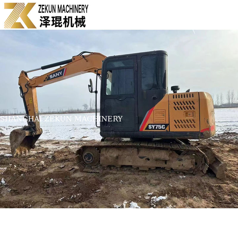 中古 SANY 75C 掘削機 40.9kw 電力と低時間販売