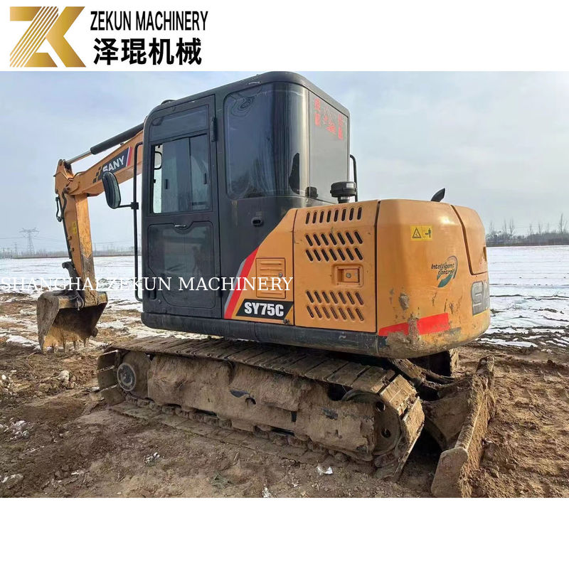 中古 SANY 75C 掘削機 40.9kw 電力と低時間販売