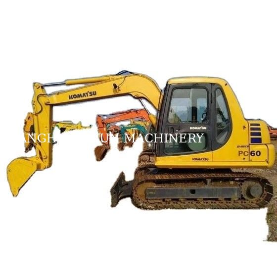 中古のコマツー PC60-7 掘削機 日本産 2トン稼働重量 中古 ミニ掘削機