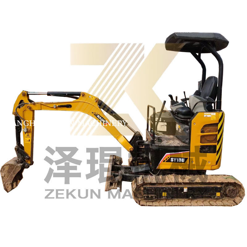 SY18U 1.8 トンのミニ掘削機 狭いスペースと予算に最適