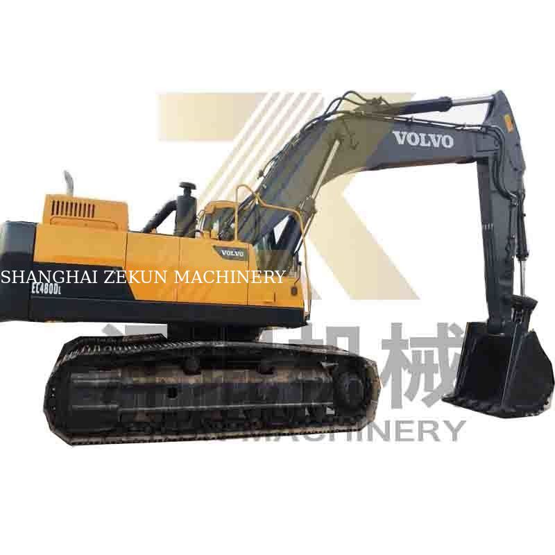 使用済み VOLVO EC480DL 掘削機 270KW パワーと1.77 3.8 m3 バケット容量