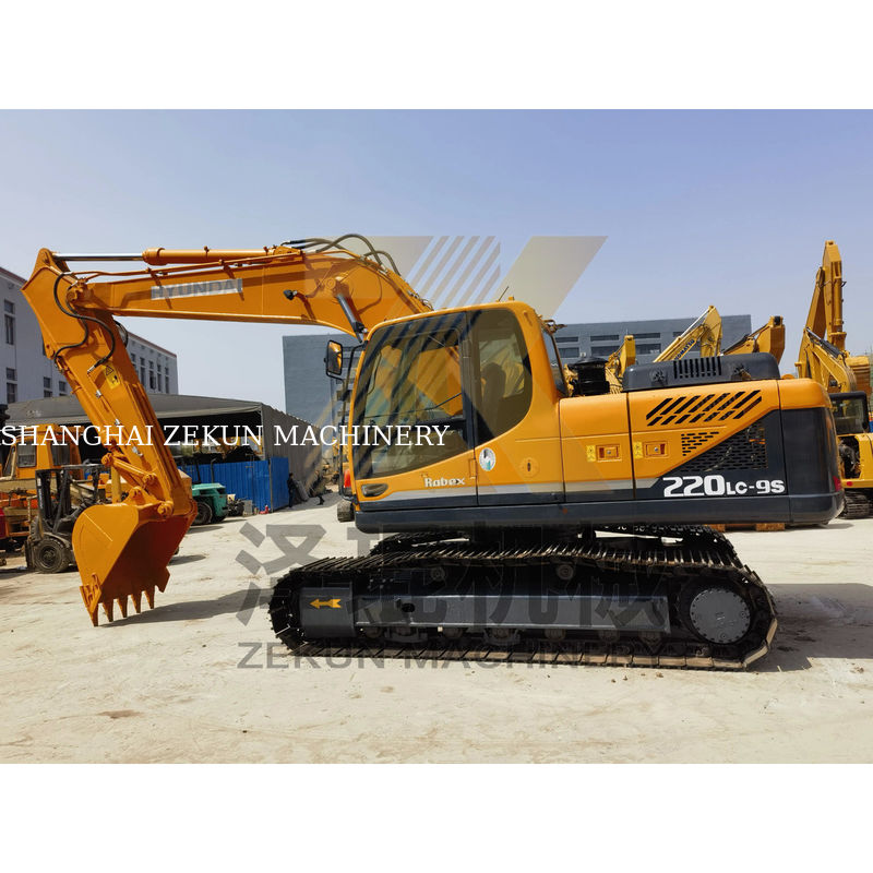 2019年 韓国の原装ハインダイ 220 220-9 掘削機 22トンの稼働重量