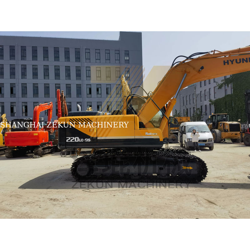2019年 韓国の原装ハインダイ 220 220-9 掘削機 22トンの稼働重量