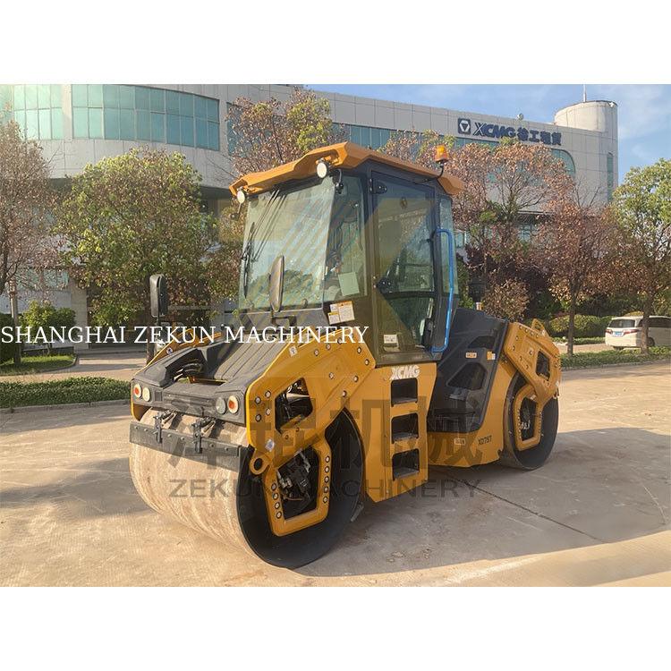 7トンのXCMG XD75T ダブルドラムロール EUステージV道路建設機器