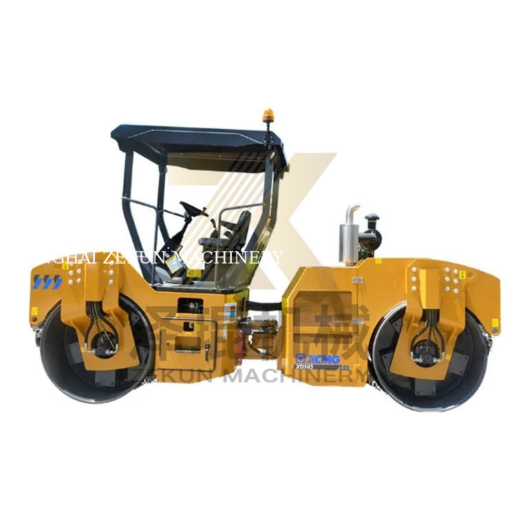 XCMG XD103 10トンの二重ドラムローラー