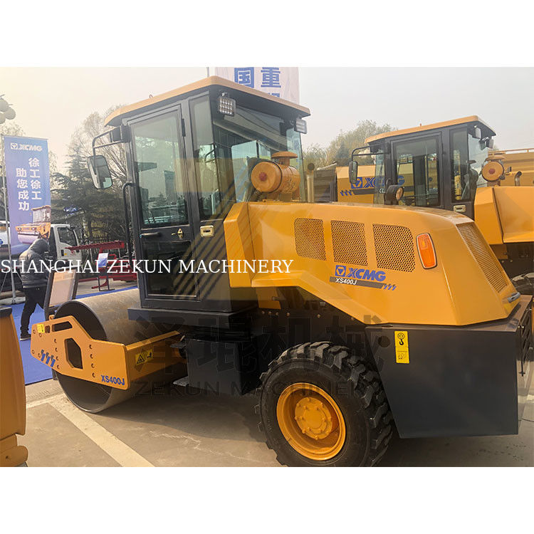 XCMG XS400J 4Tローラーを使用した 単体ドラム 道路建設 第3段階