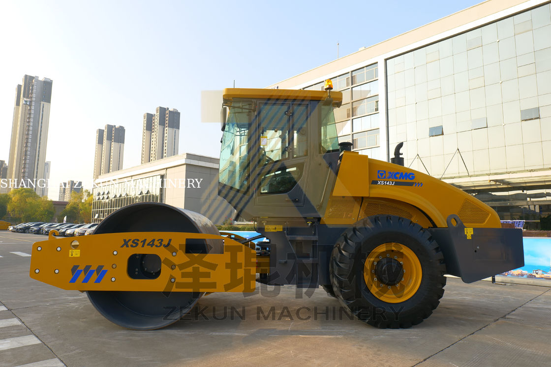 14トンのXCMG XS143J シングルドラム振動ロール 中国ステージII