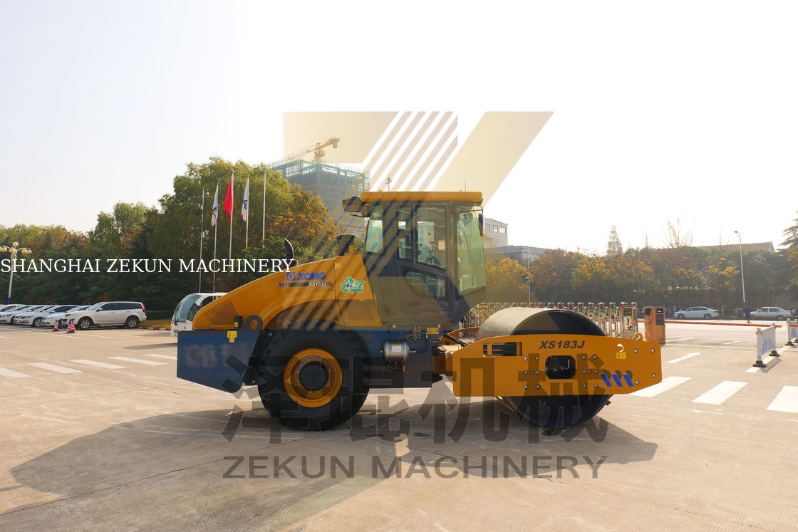 18トンのXCMG XS183J シングル・ドラム・ローラー 中国 ステージIIIマシン