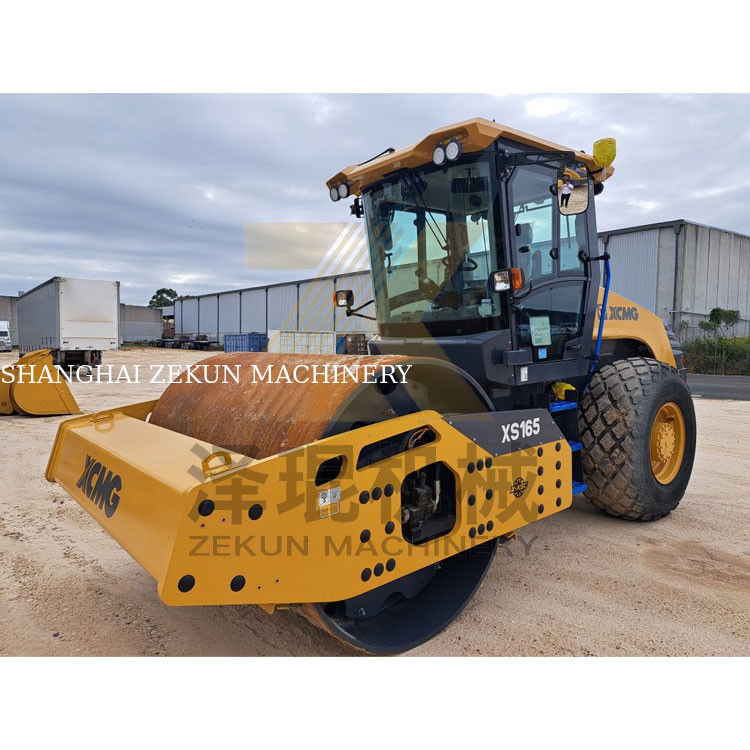16トンのXCMG XS165 フルハイドロリックシングルドラムロール EUステージV